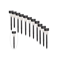  10'lu Günes Enerjili Led Bahçe Yolu Lambasi- Solar Aydinlatma Ip44 Su Geçirmez Isik Setil