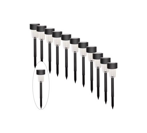 10'lu Günes Enerjili Led Bahçe Yolu Lambasi- Solar Aydinlatma Ip44 Su Geçirmez Isik Setil