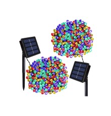 Solar Güneş Enerjili Dış Bahçe 8 Modlu (RGB) 10 metre 120 led dekoratif Aydınlatma