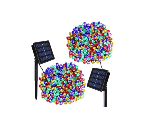 Solar Güneş Enerjili Dış Bahçe 8 Modlu 10 metre 120 led dekoratif Aydınlatma