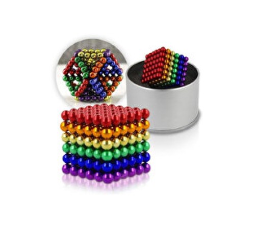 216 Adet 5mm Manyetik Top Seti Sihirli Miknatisli Küp Yapi Oyuncak Stres Rahatlama Eglenceli