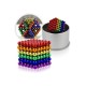 216 Adet 5mm Manyetik Top Seti Sihirli Miknatisli Küp Yapi Oyuncak Stres Rahatlama Eglenceli