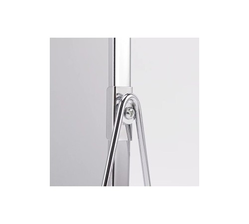 Gümüş Renk Ayarlanabilir KARE Metal Ayaklı Masa Üstü Makyaj Aynası –360° Döner,Şık Dekoratif Tasarım