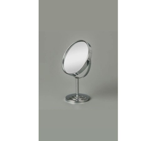 SONX Masaüstü Ayaklı 360° Dönebilen Ev, Ofis, İşyeri, Seyahat İçin Mini Krom büyüteçli ayna 21x15
