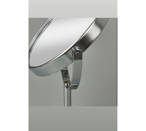 SONX Masaüstü Ayaklı 360° Dönebilen Ev, Ofis, İşyeri, Seyahat İçin Mini Krom büyüteçli ayna 21x15