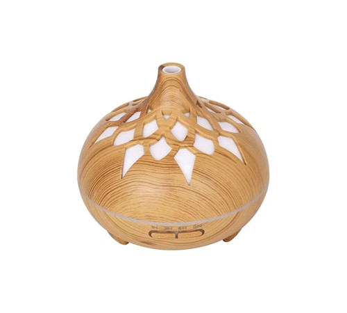 Aroma Difüzör Gece Işığı 7 Led DESENLİ Nemlendirici Kumandalı Buhar Makinesi 550 ml