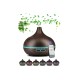 Aroma Difüzörü Gece Işığı 7 Led Hava Nemlendirici Kumandalı Buhar Makinesi 500 ml (koyu kahverengi)