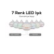 Aroma Difüzör Gece Işığı BEYAZ PARKE DESEN 7 Led Nemlendirici Kumandalı 550 ml Buhar Makinesi