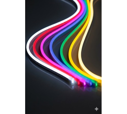 3 Metre Akıllı RGB LED Şerit Işık - Kumandalı, Esnek Neon Görünümlü Dekoratif Aydınlatma