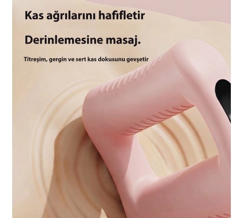Kablosuz / Titreşimli Fasya Masaj Halkası, Derin Doku ve Kas Gevşetici Kompakt Ergonomik Masaj Aleti