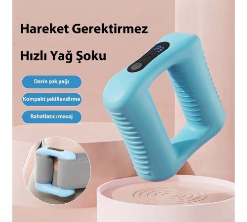 Kablosuz / Titreşimli Fasya Masaj Halkası, Derin Doku ve Kas Gevşetici Kompakt Ergonomik Masaj Aleti