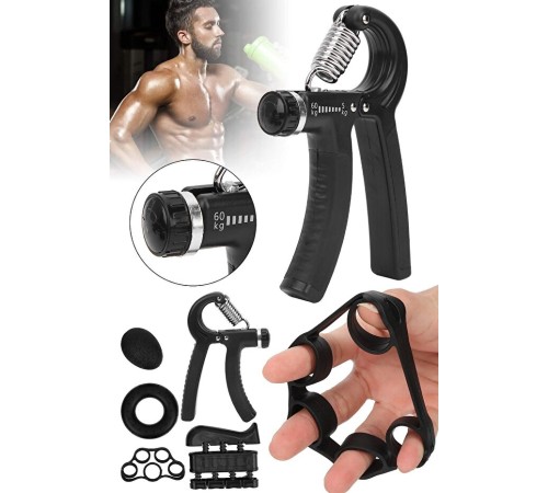 5'li Ayarlanabilir Ağır El Tutucu Fitness El Egzersizcisi  Güçlendirici Set