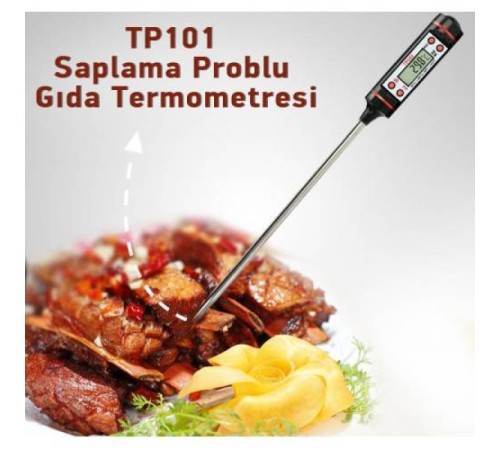 sonx Dijital Gida Termometresi - Yogurt Süt Su Mama Et ve Yiyecek Sicaklik Yemek Isi Ölçer Paslanmaz