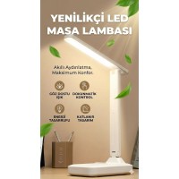 Katlanabilir Dokunmatik Kontrollü Göz Dostu Akıllı LED Masa Lambası – Enerji Tasarruflu