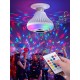 Bluetooth RGB LED Hoparlörlü Akıllı Ampul - Renkli Müzikli Lamba ve Kumanda