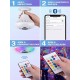 Bluetooth RGB LED Hoparlörlü Akıllı Ampul - Renkli Müzikli Lamba ve Kumanda