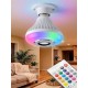 Bluetooth RGB LED Hoparlörlü Akıllı Ampul - Renkli Müzikli Lamba ve Kumanda