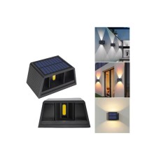 Güneş Enerjili Çift Yönlü Duvar Lambası - Bahçe ve Dış Mekan Aydınlatması