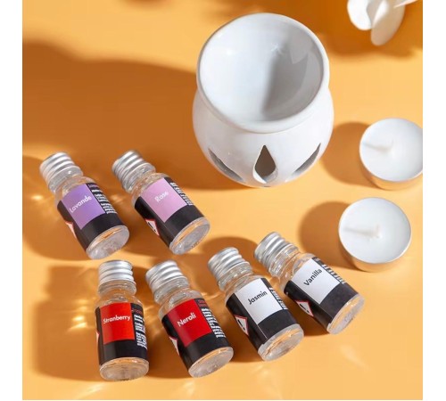 3’lü Aromaterapi Uçucu Yağ Seti ve Seramik Buhurdanlık – Rahatlatıcı Oda Kokusu & Spa Deneyimi