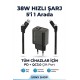 4 in 1 Hızlı Şarj Seti | 38W Çift Portlu Adaptör & Çok Başlıklı Örgü Kablo (Lightning/Type-C/USB)
