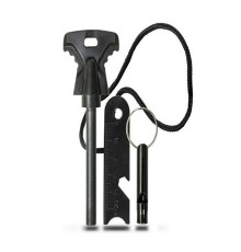 Magnezyum Ateş Başlatıcı Seti - Ferro Çubuk, Çok Amaçlı Kazıyıcı ve Acil Durum Düdüğü